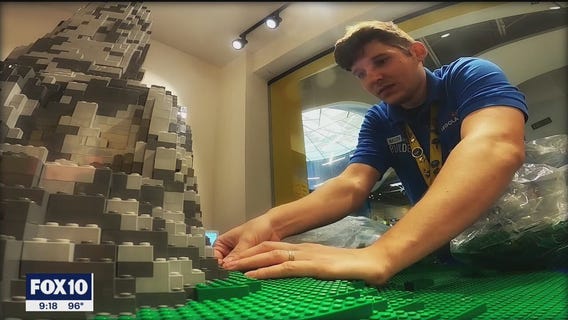 Phoenix area Lego 'master-builder' creates 11,000 piece display at Legoland in Tempe