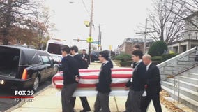 Dozens of people attend funeral for veteran with no family