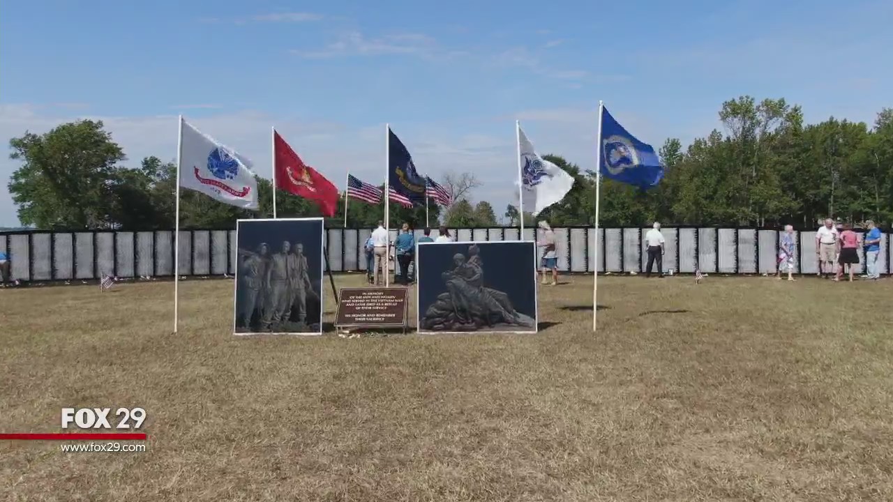 Vietnam Traveling Memorial Wall stops in Pennsville, New Jersey