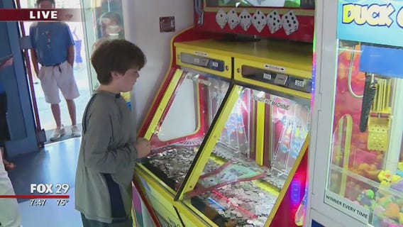 Town Takeover: Bob stops in the arcade in Stone Harbor
