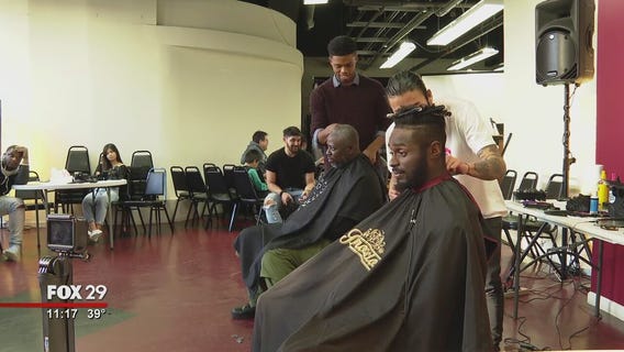 Germantown church becomes barbershop for a day to give back to community