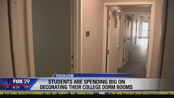 Students are spending big on decorating their college dorm rooms