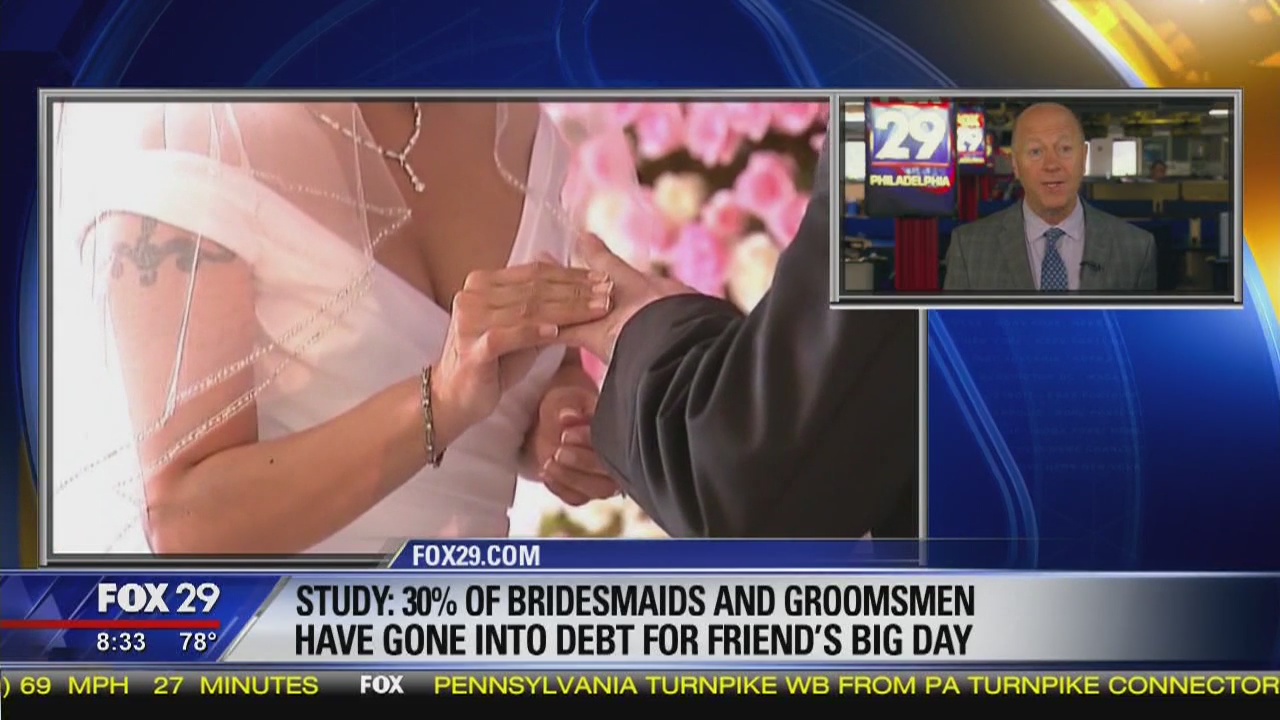 Study: 30 percent of bridesmaids, groomsmen go into debt for friend's big day
