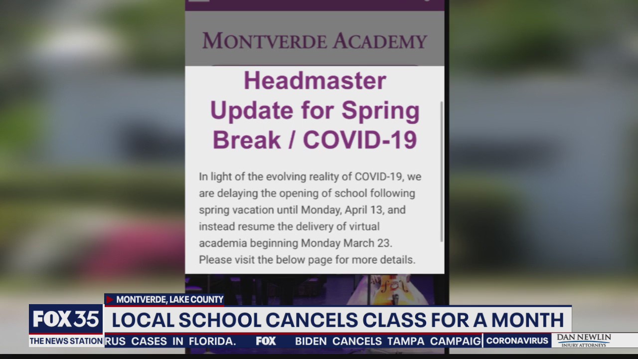 Montverde Academy shifting to virtual learning due to coronavirus concerns