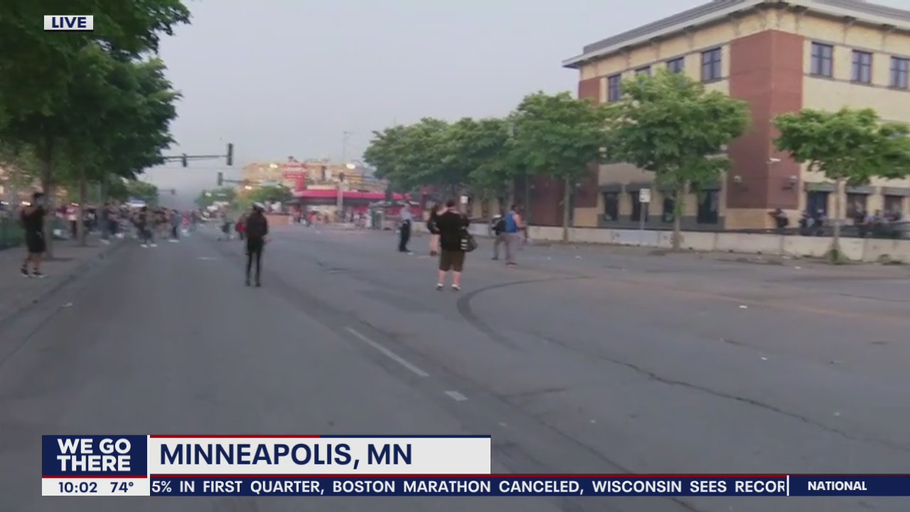 Protests erupt in Minneapolis following the death of George Floyd