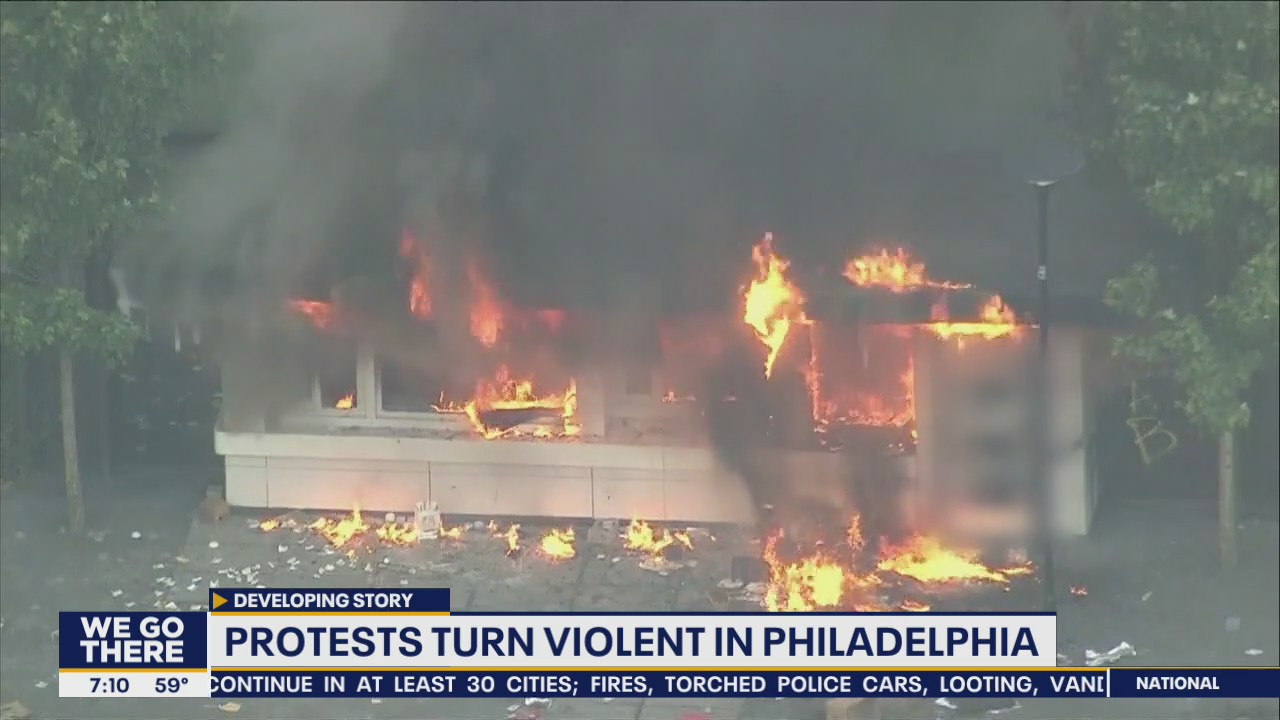 Peaceful protests turn violent leading to injuries, arrests in Philadelphia