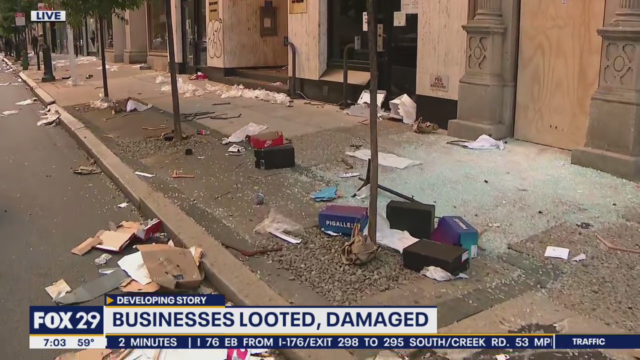 Stretches of blocks destroyed in aftermath of Center City riots