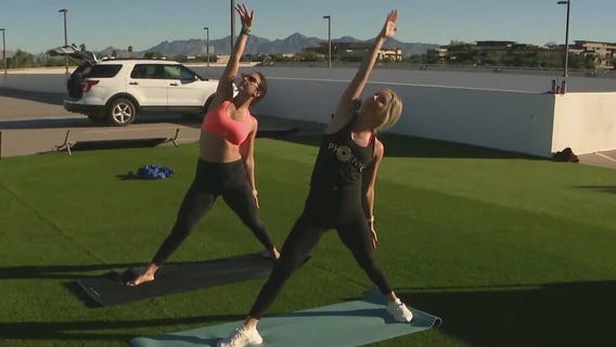 Rooftop yoga classes at Scottsdale Fashion Square Mall