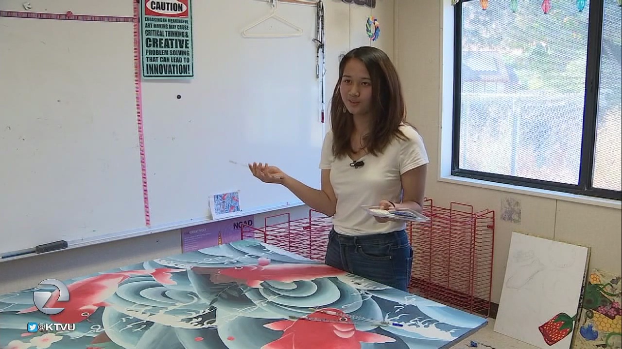 Pinole Valley High School students bring beauty to their campus