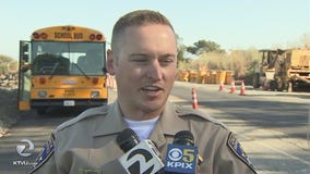 School bus catches fire with deaf students on board