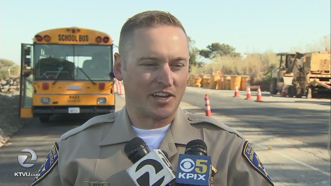 School bus catches fire with deaf students on board