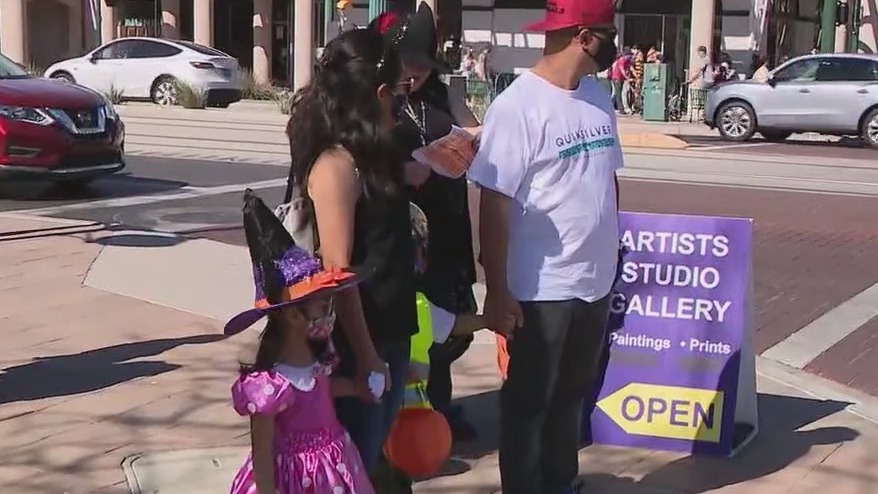 Trick or treaters got a jump start on Halloween at sweet shops in downtown Mesa