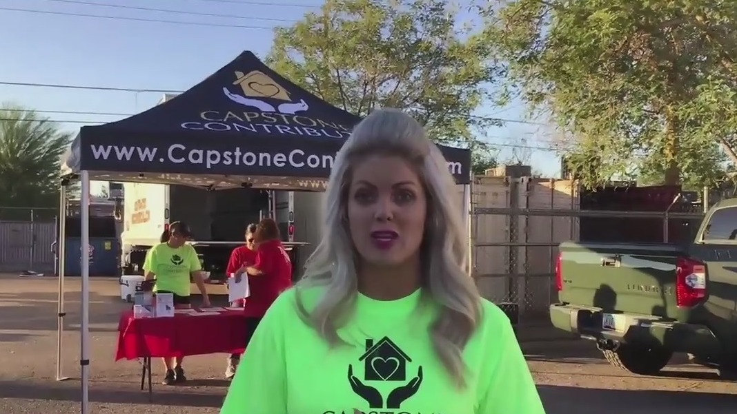 Volunteers pack snack bags for Maricopa County homeless children