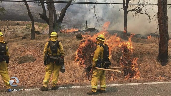 County Fire crews fight fire with fire