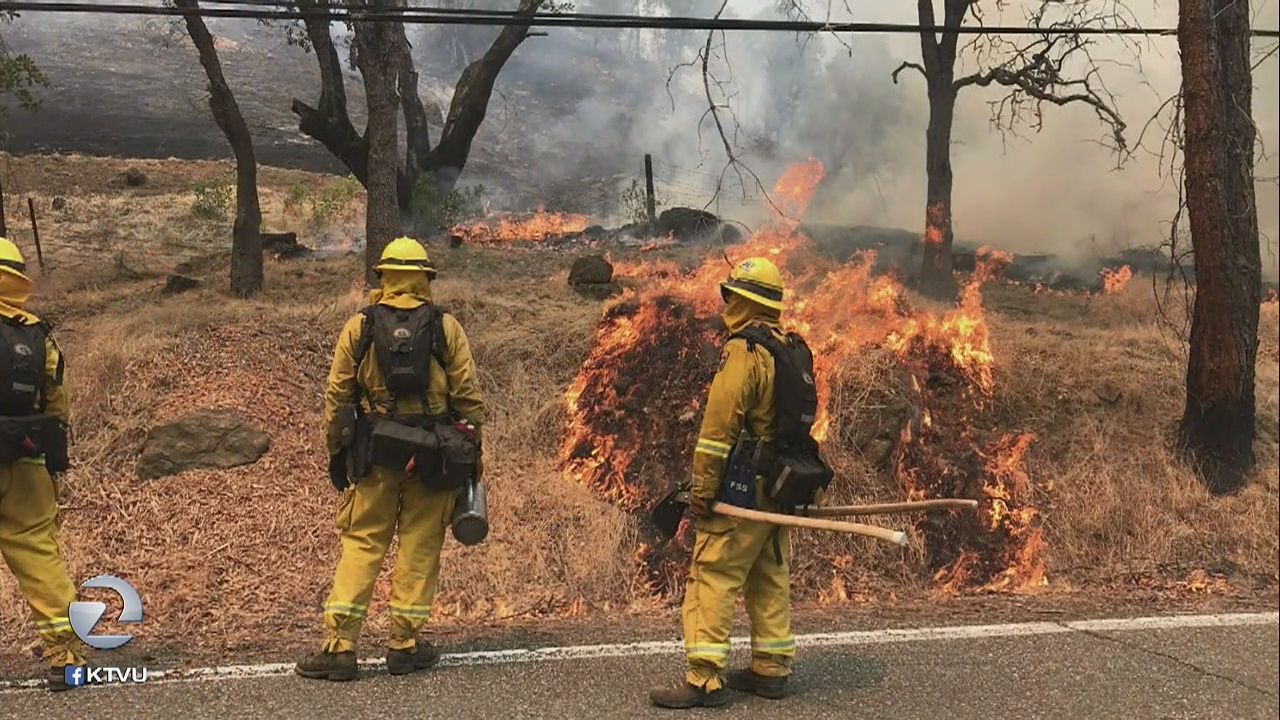 County Fire crews fight fire with fire