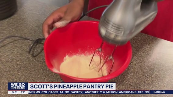 Scott Williams makes a tropical dessert in his Cooking up a Storm segment