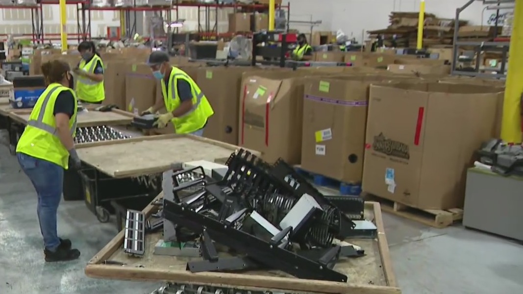 A look inside an electronic recycling facility in Phoenix