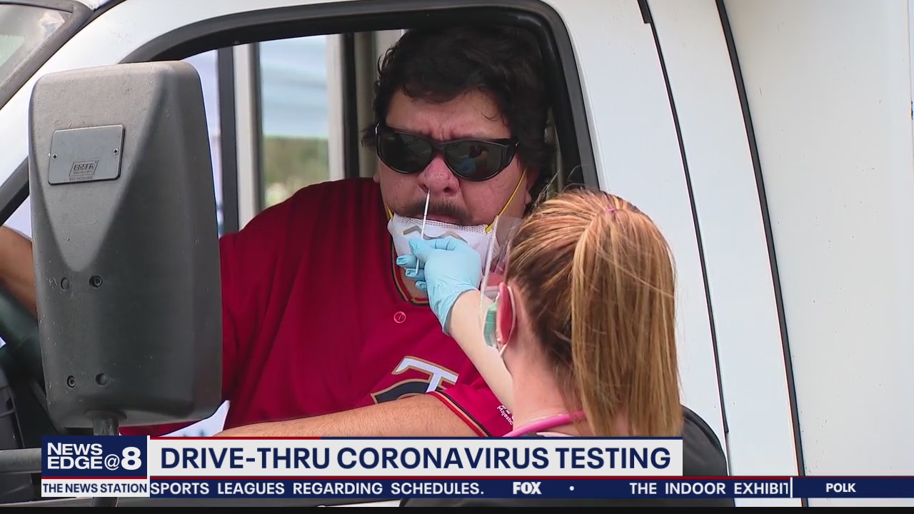 Drive-thru coronavirus testing