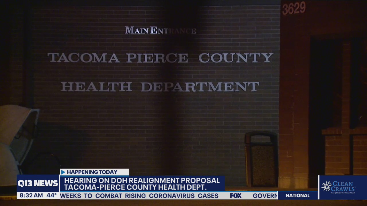 Hearing today on dismantling Tacoma-Pierce County Health Department
