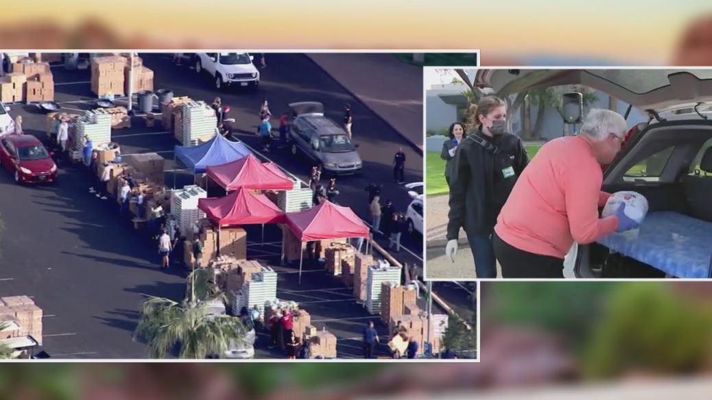 United Food Bank holds Thanksgiving food distribution