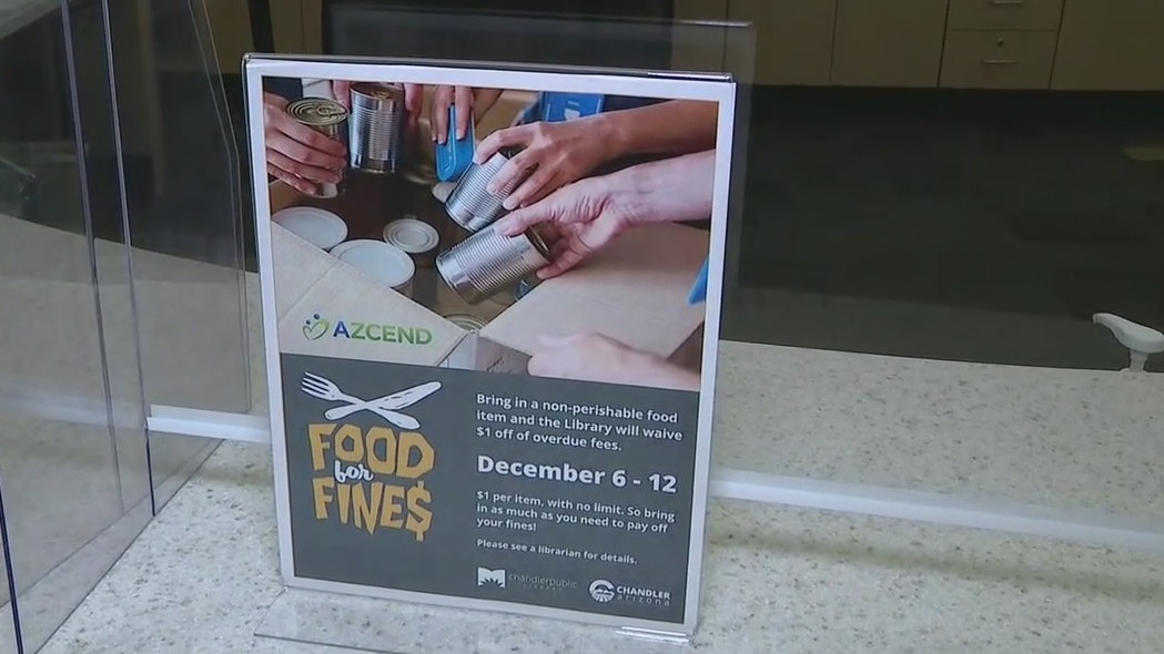 Food for Fines: Chandler Public Library waives fees with canned food donations