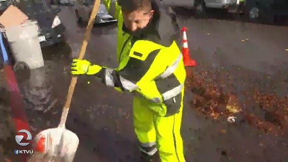 Busy day of rain storm cleanup for the South Bay