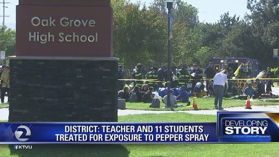 12 treated after pepper spray believed to go off in H.S. biology class