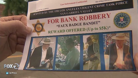 Authorities seeking 'Faux Badge Bandit'