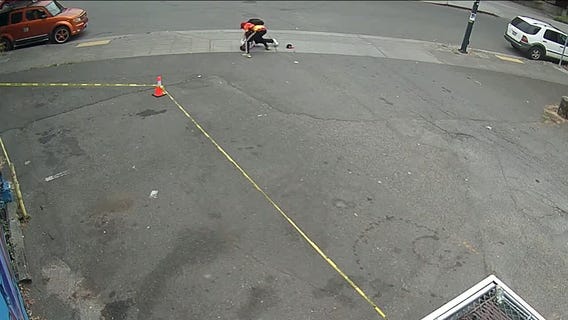 Surveillance video shows brutal beating, robbery in Seattle