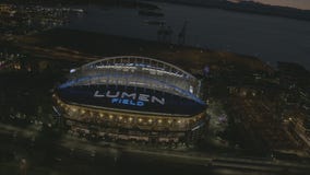 Aerial video of Lumen Field
