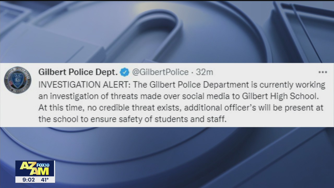 Police investigating social media threat made towards Gilbert High School