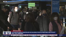 Alaska Airlines cancels dozens of flights as pilots prepare to picket