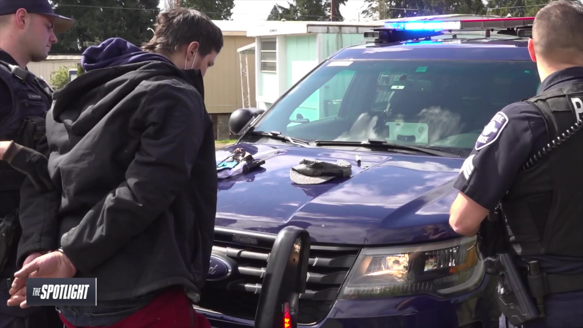 Watch what happens when Seattle Police pull over stolen car suspect