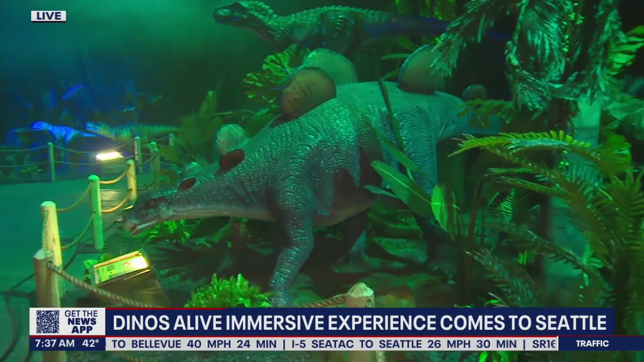 Dinos Alive Immersive Experience comes to Seattle 7:00 a.m.