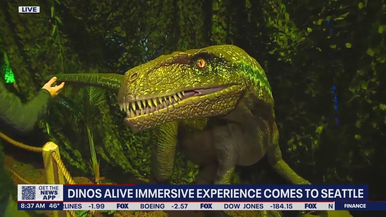 Dinos Alive Immersive Experience comes to Seattle 8:00 a.m.