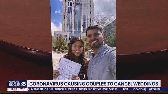 Coronavirus cancels couple's wedding