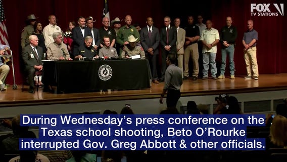 Beto O'Rourke disrupts GOP news conference on Uvalde elementary school shooting