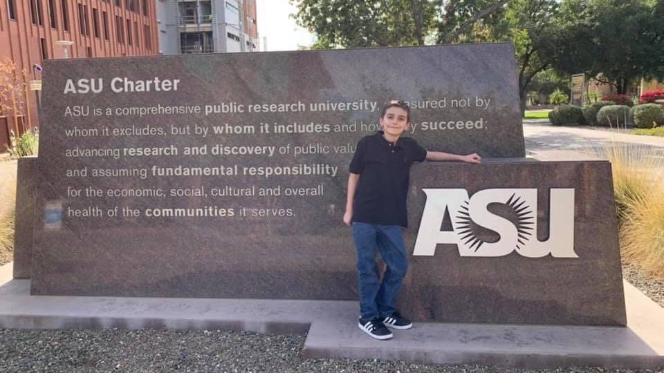 11-year-old Mesa boy accepted to ASU