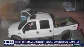 Gravedigger who helps families on their toughest days spots thief stealing his livelihood