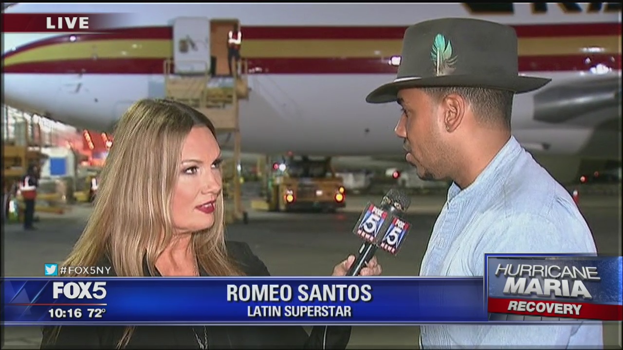 Romeo Santos leads relief effort