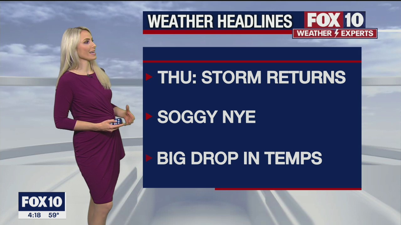 4 p.m. Weather Forecast - 12/29/21