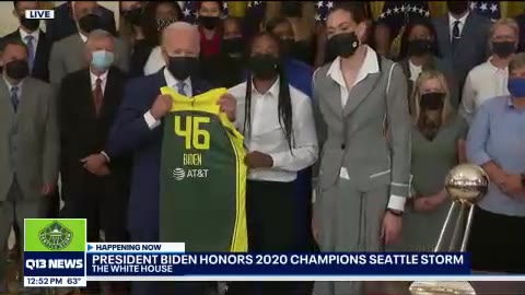 President Biden honors 2020 WNBA Champion Seattle Storm at The White House