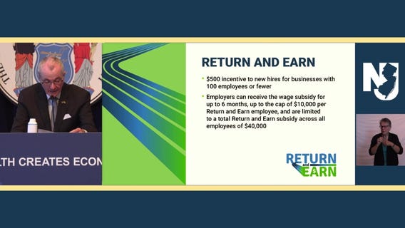 New Jersey to offer bonuses to those returning to smaller businesses