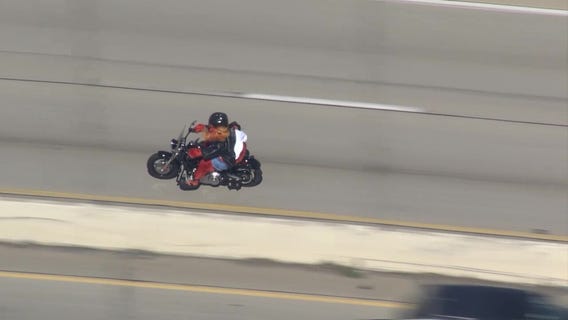 Gritty hits I-95 on a motorcycle to celebrate his third birthday