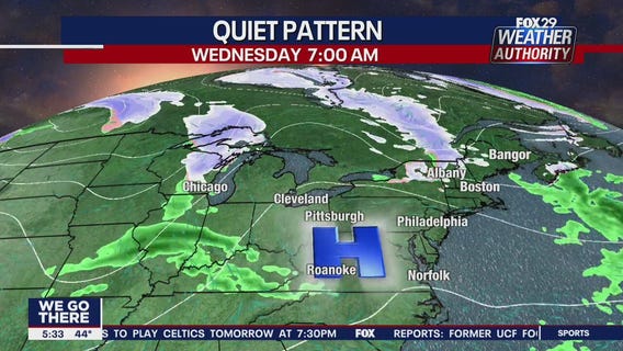 Weather Authority: 5 p.m. Tuesday forecast