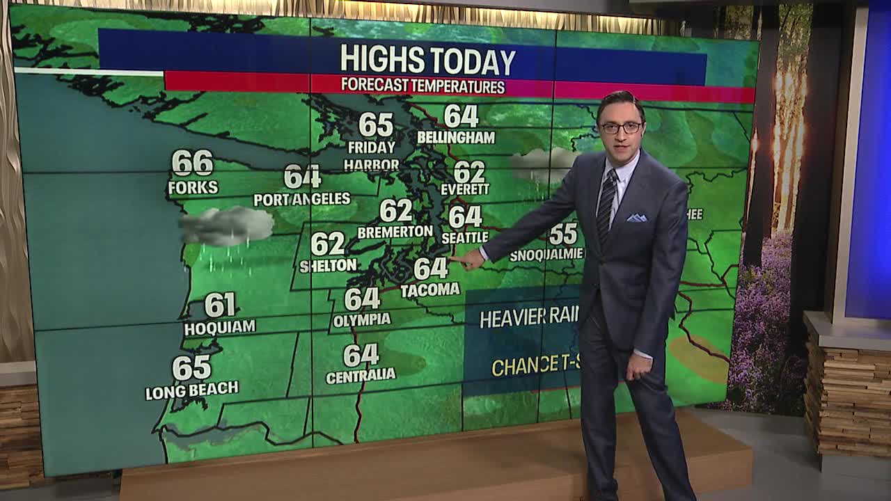 Heavy to moderate rain, gusty winds expected Monday