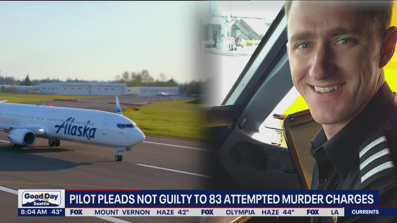 Pilot pleads not guilty to 83 attempted murder charges