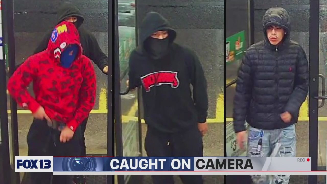 Armed robbery suspects caught on camera in Edgewood