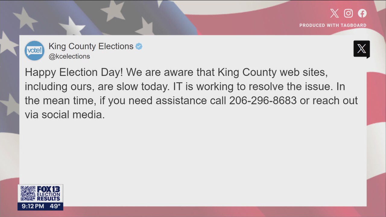 King County websites experience outage during elections