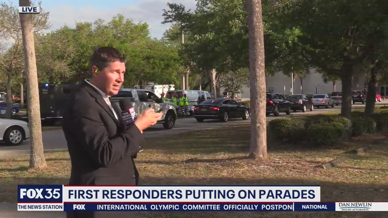 First responders putting on parades